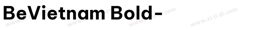 BeVietnam Bold字体转换